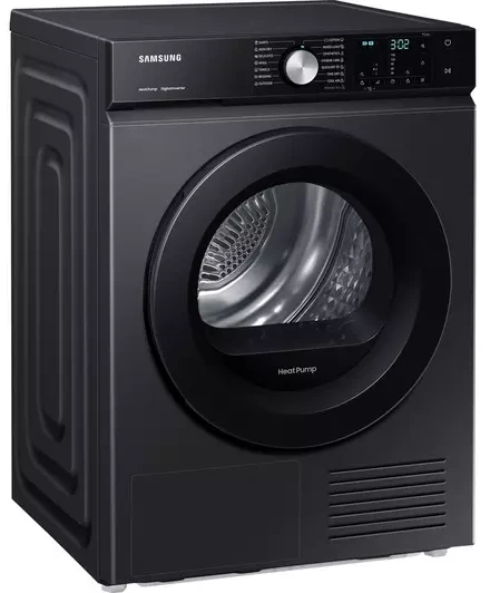 Samsung Series 5 DV90BBA245ABEU, 9KG, Wi-Fi Enabled, Heat Pump Tumble Dryer, Black - Image 2