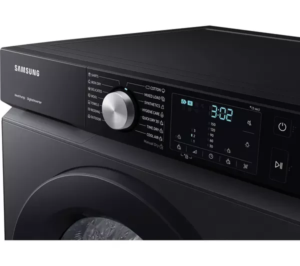 Samsung Series 5 DV90BBA245ABEU, 9KG, Wi-Fi Enabled, Heat Pump Tumble Dryer, Black - Image 5