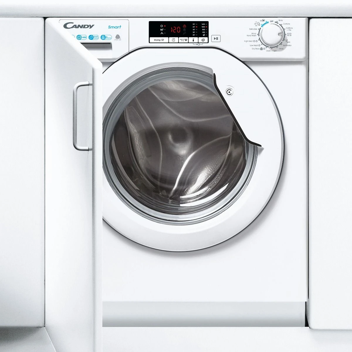 Candy CBD485D2E180, 8KG/5KG, Integrated Washer/Dryer, White - Image 2
