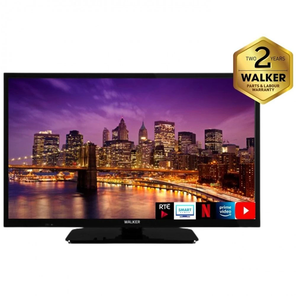 Walker WPS24231BK, 24", Smart HD LED TV, Black