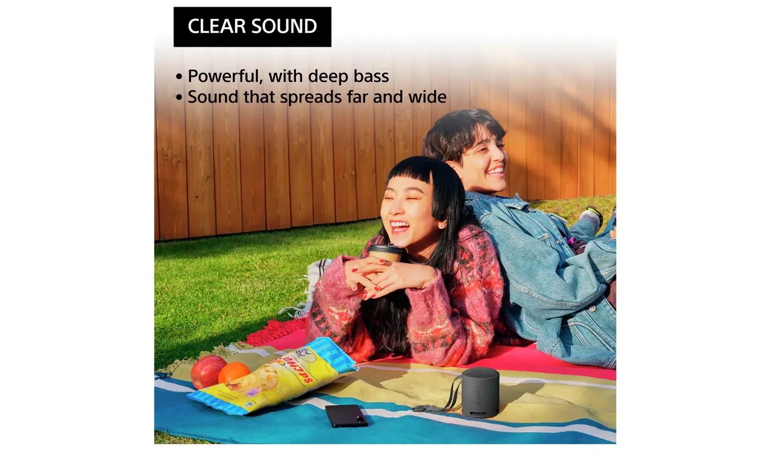 Sony SRSXB100B, Portable Bluetooth Speaker, Black - Image 3