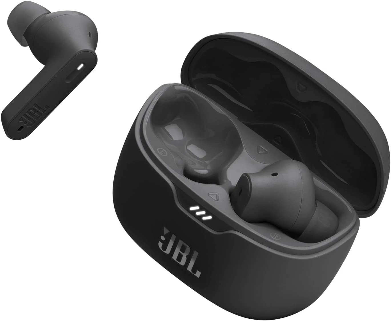 JBL Tune Beam JBLTBEAMBLK, True Wireless Bluetooth Noise-Cancelling Earbuds, Black - Image 2