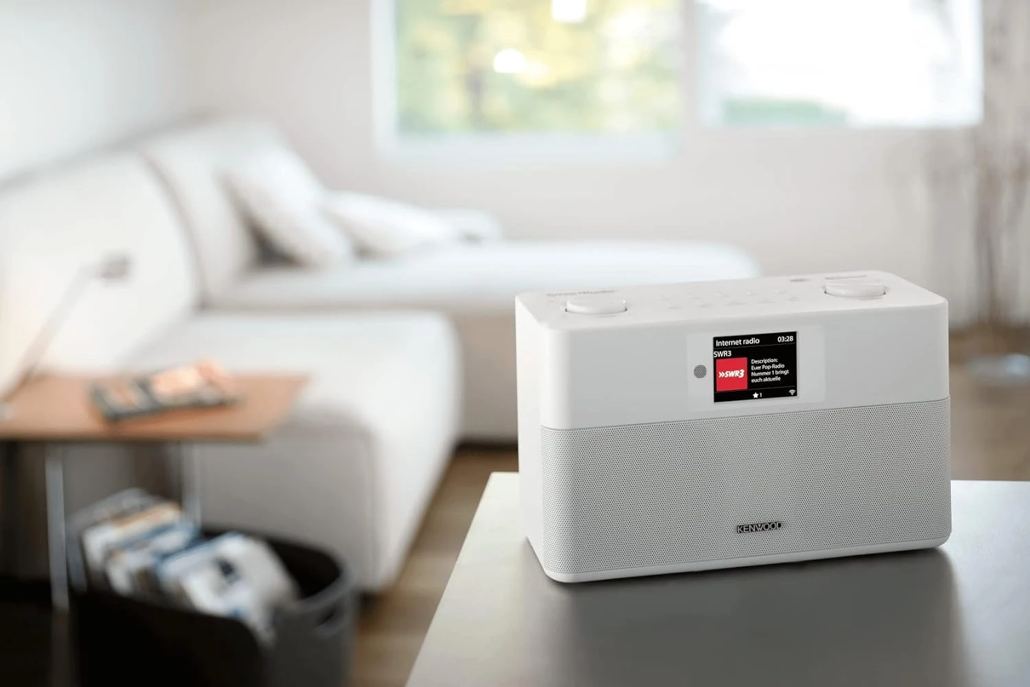 Kenwood CRST100SS, Smart Internet Radio W/ Spotify, White - Image 4