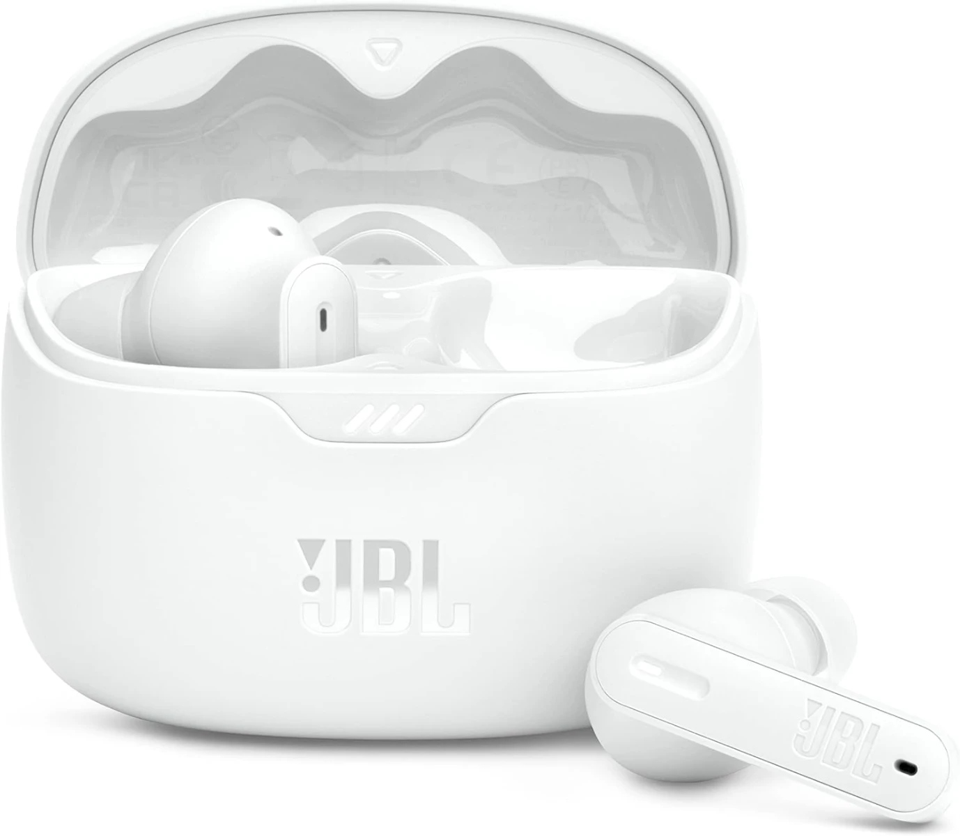 JBL Tune Beam JBLTBEAMWHT, True Wireless Bluetooth Noise-Cancelling Earbuds, White
