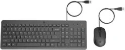 HP 150 240J7AA, Wired Mouse & Keyboard, Black