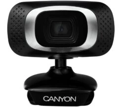 Canyon CNECWC3N, HD Webcam W/ Built-in Microphone, Black