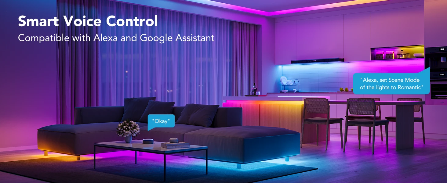 Govee H618A2D1OFUK, RGBIC WiFi Bluetooth LED Strip Lights (5M) - Image 7