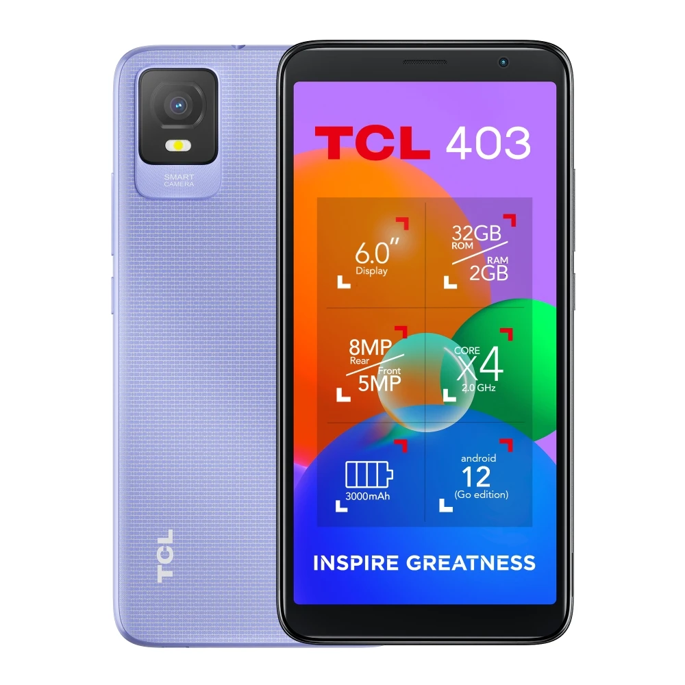TCL 403 T431D2BLCGB12, 6", 32GB, Smartphone, Purple - Image 2