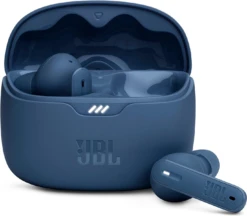 JBL Tune Beam JBLTBEAMBLU, True Wireless Bluetooth Noise-Cancelling Earbuds, Blue