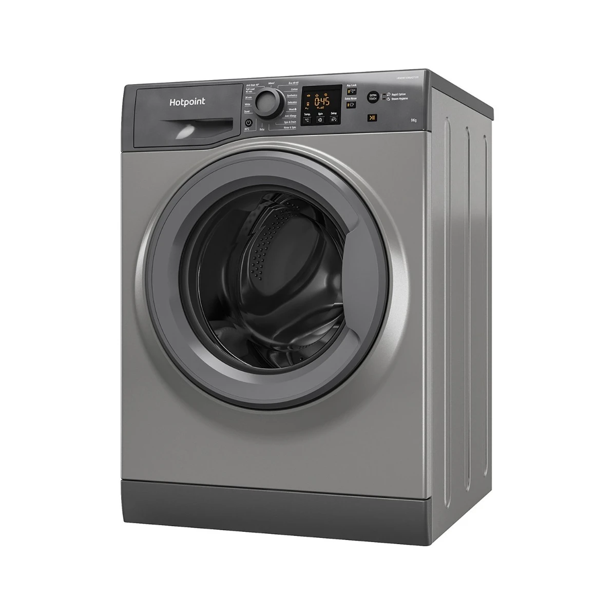 Hotpoint NSWM945CGGUKN, 9KG, 1400rpm, Washing Machine, Black - Image 3