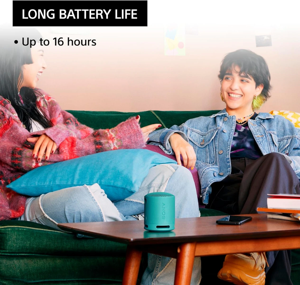 Sony SRSXB100L, Portable Bluetooth Speaker, Blue - Image 5