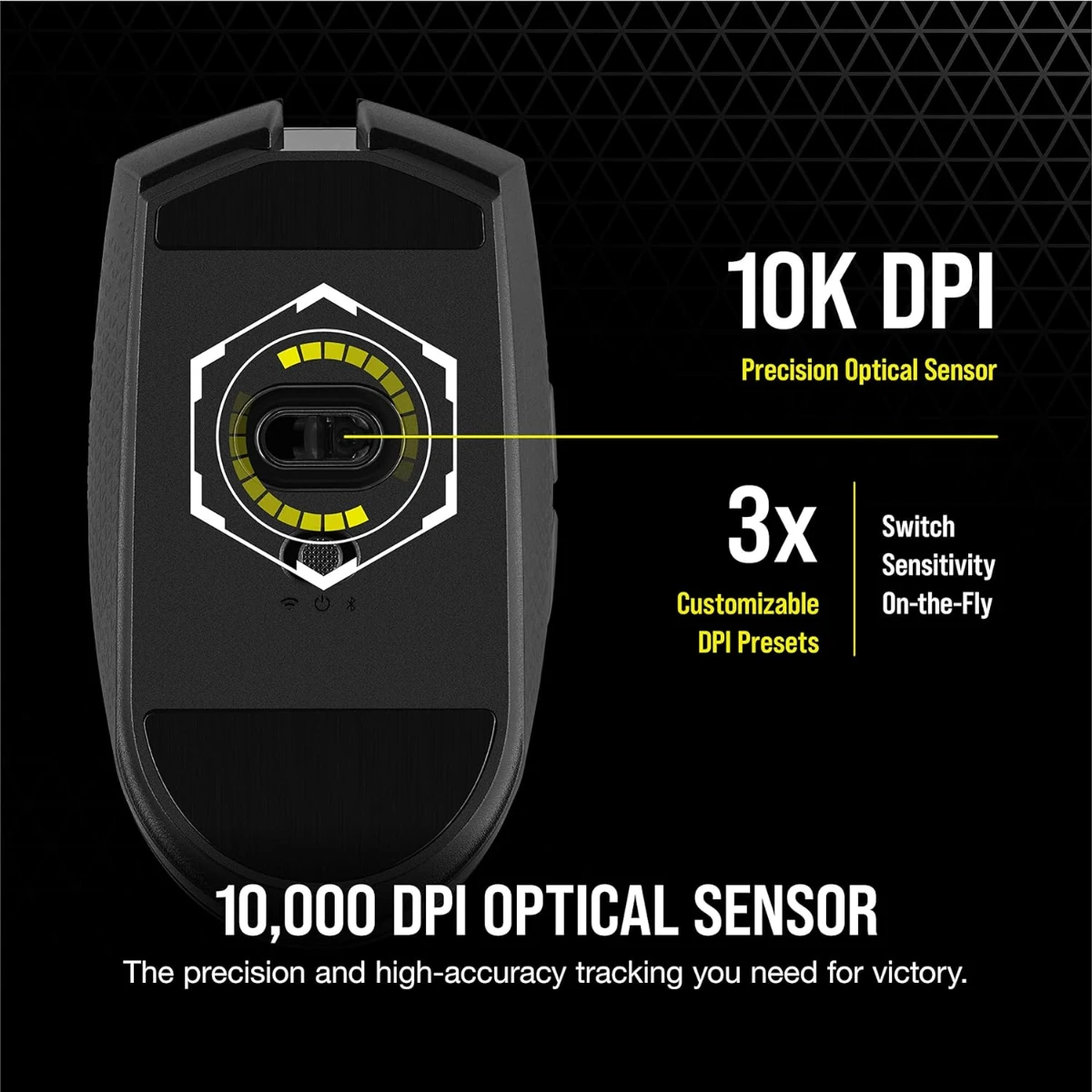 Corsair Katar Pro 106CH931C011EU, Wireless Gaming Mouse, Black - Image 5