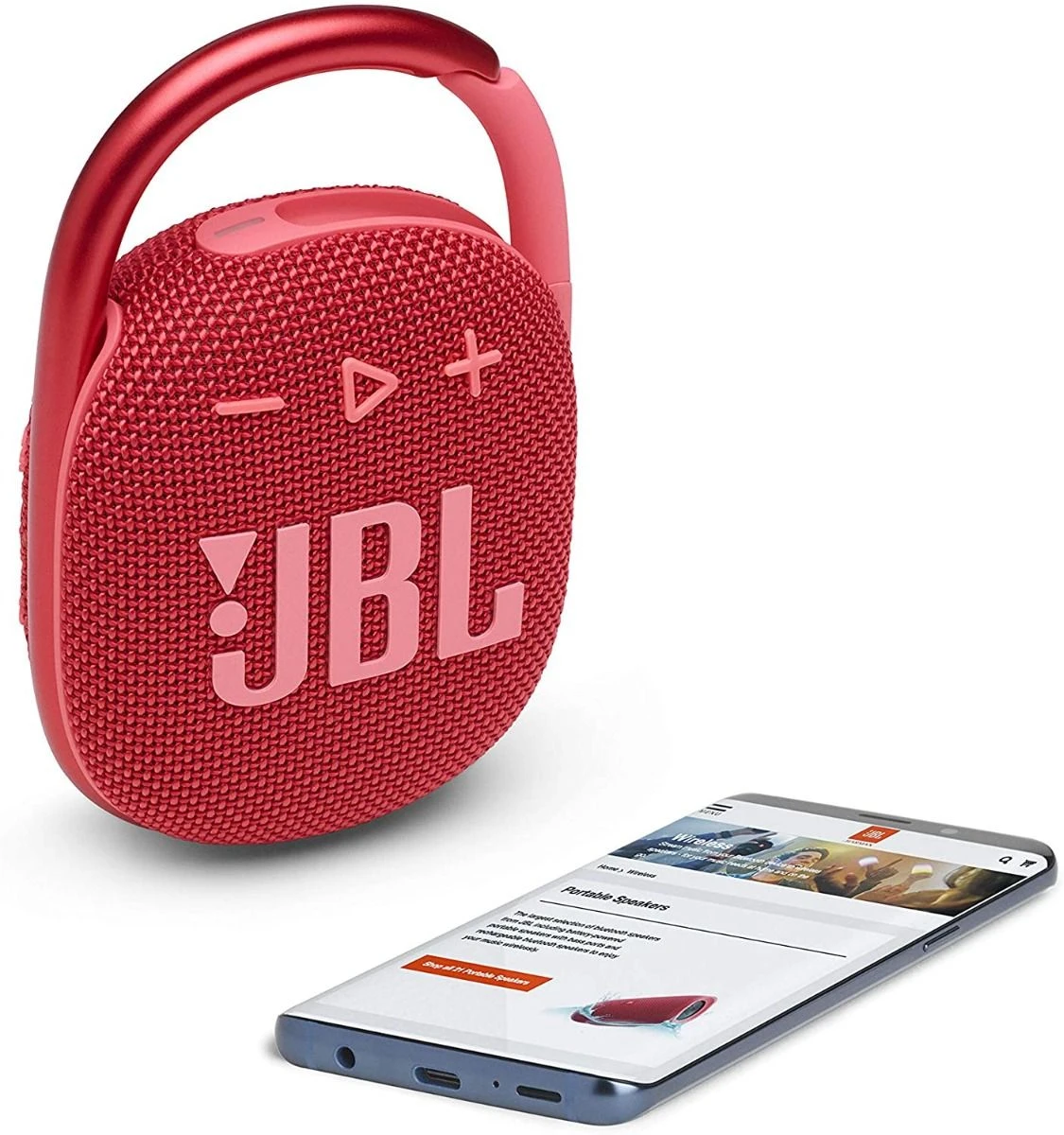 JBL JBLCLIP4RED, Clip 4, Portable Bluetooth Speaker, Red - Image 3