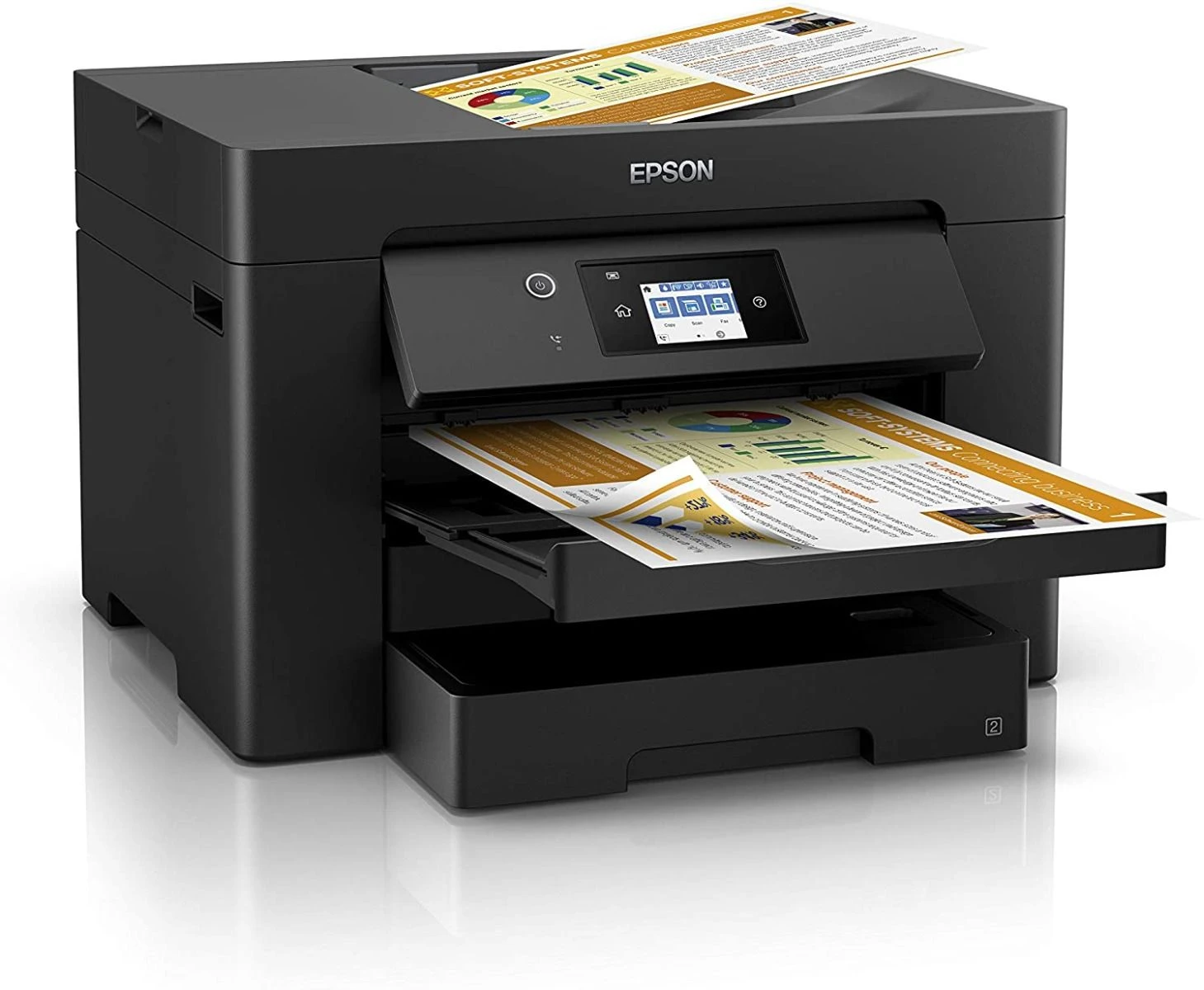 EpsonĀ® Epson WF7830DTWF, Workforce A3 Duplex Multifunction Printer, Black - Image 3
