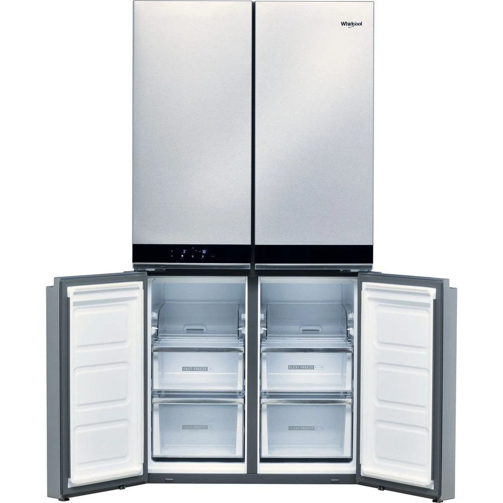 Whirlpool WQ9B1L1, 187 X 91cm, 4 Door Fridge Freezer, Stainless Steel - Image 5