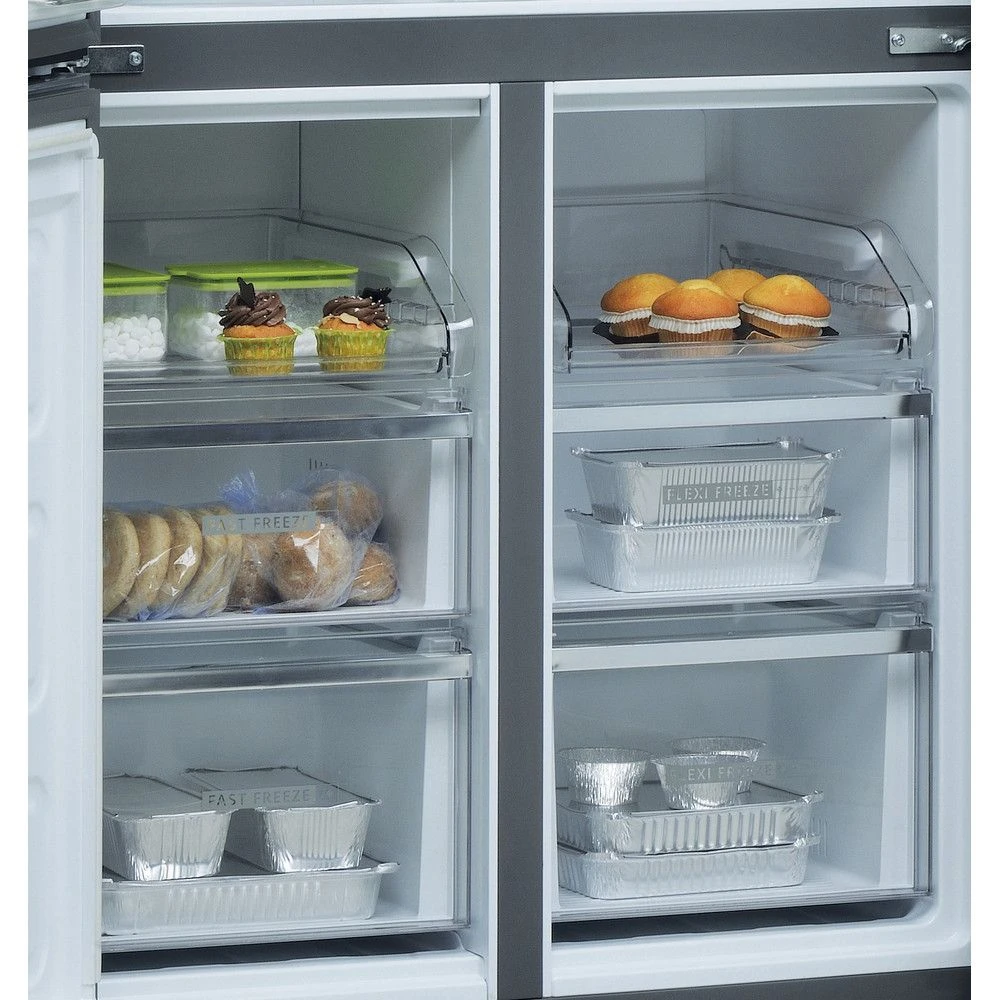 Whirlpool WQ9B1L1, 187 X 91cm, 4 Door Fridge Freezer, Stainless Steel - Image 9