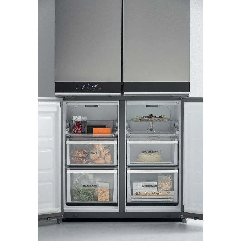 Whirlpool WQ9B1L1, 187 X 91cm, 4 Door Fridge Freezer, Stainless Steel - Image 12