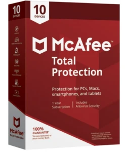 McAfee 72MTP00UNRXRAA, Total Protection Internet Security For 10 Devices