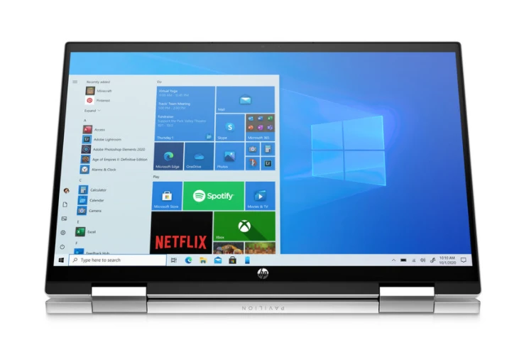 HP Pavilion X360 14-dy0002na , 14", 4GB/128GB SSD, X360 2-in-1 Convertible Touchscreen Laptop W/ Microsoft Office, Silver - Image 4