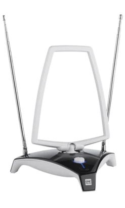 One For All SV9360, Indoor TV Aerial 15KM, Black/White