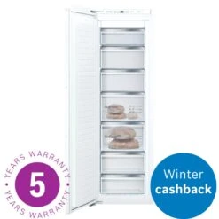 Bosch Serie 6 GIN81AEF0G, 177x54cm, 212L, Integrated Freezer