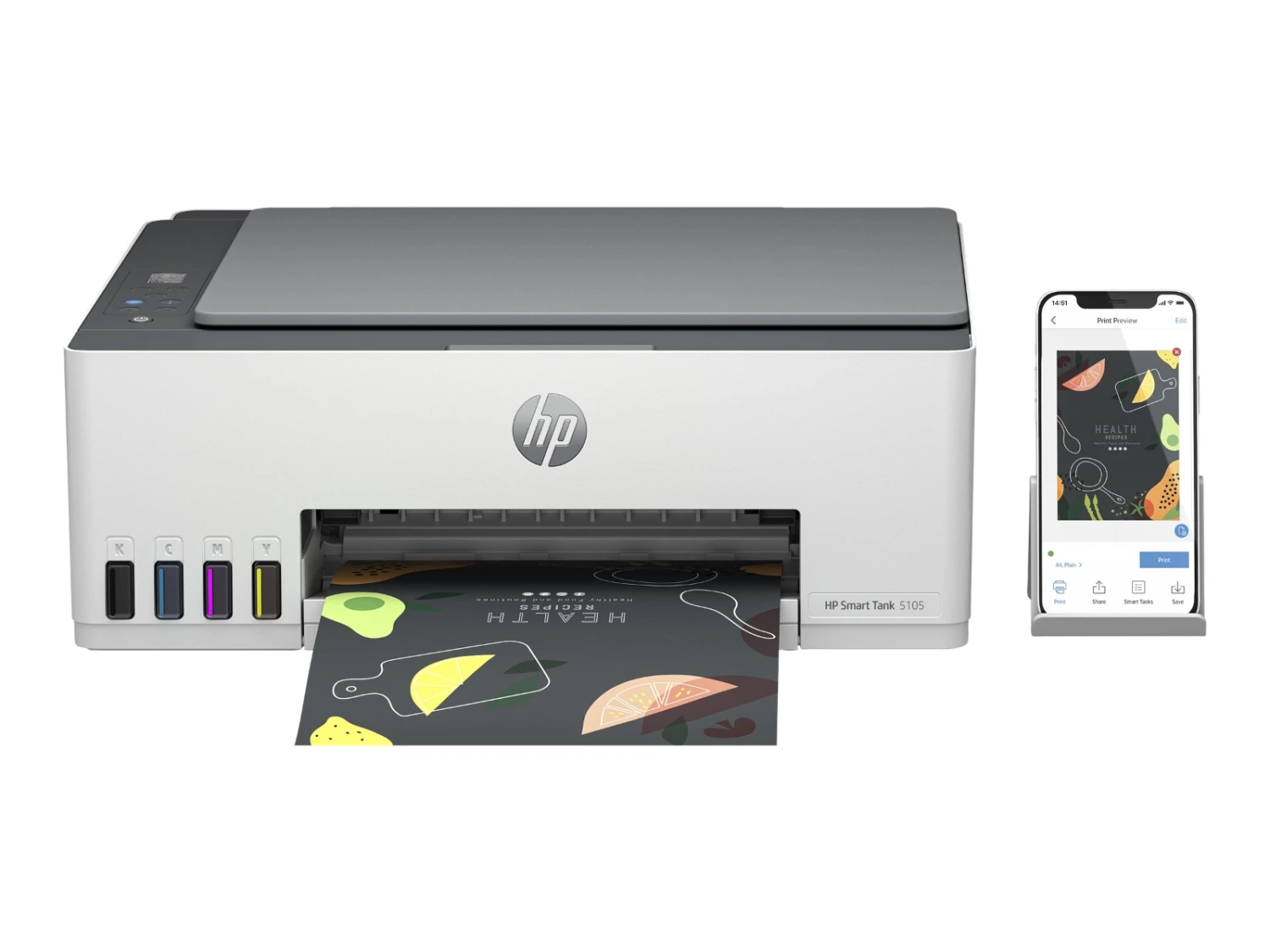 HP Smart Tank 5105 1F3Y3A, All-in-One Wireless Inkjet Printer