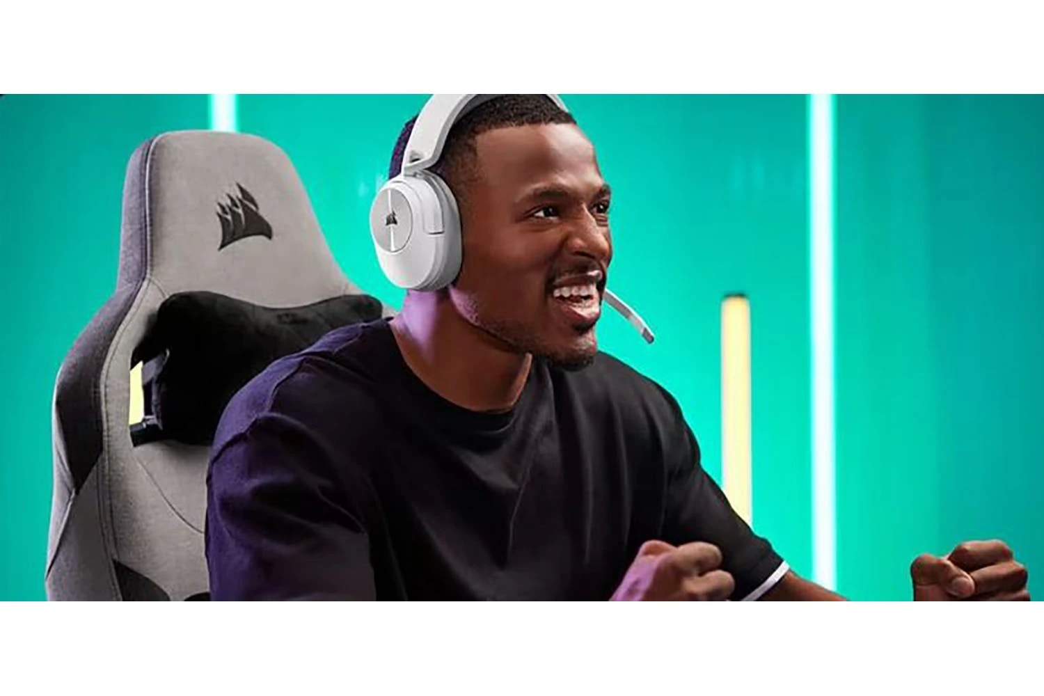 Corsair HS55 106CA9011281EU, Wireless Gaming Headset, White - Image 4