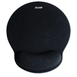 ALLSOP 59432, Comfort Foam Mouse Pad With Wrist Rest, Black