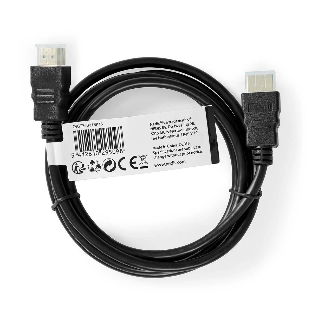 Nedis 295098, 1.5M, High Speed HDMI Cable W/ Ethernet - Image 3