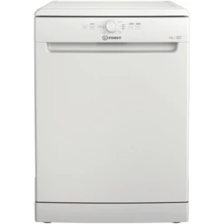 Indesit D2FHK26UK, 14 Place, Freestanding Dishwasher, White