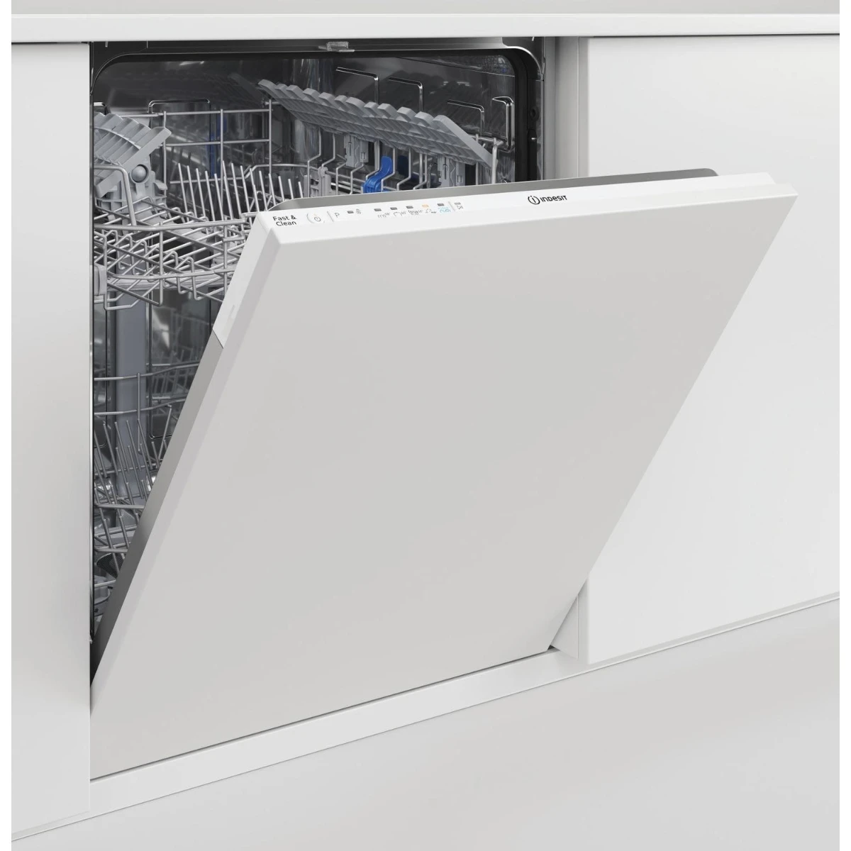 Indesit D2IHL326UK, 14 Place, Integrated Dishwasher, White - Image 2