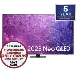 Samsung QE50QN90CATXXU, 50", Neo QLED 4K, HDR Smart TV, Black (2023)