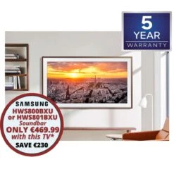 Samsung The Frame LS03B QE65LS03BGUXXU, 65", 4K Smart QLED TV (2023)