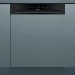 Hotpoint HBC2B19UKN, Semi-Integrated Dishwasher, Full-size, Black