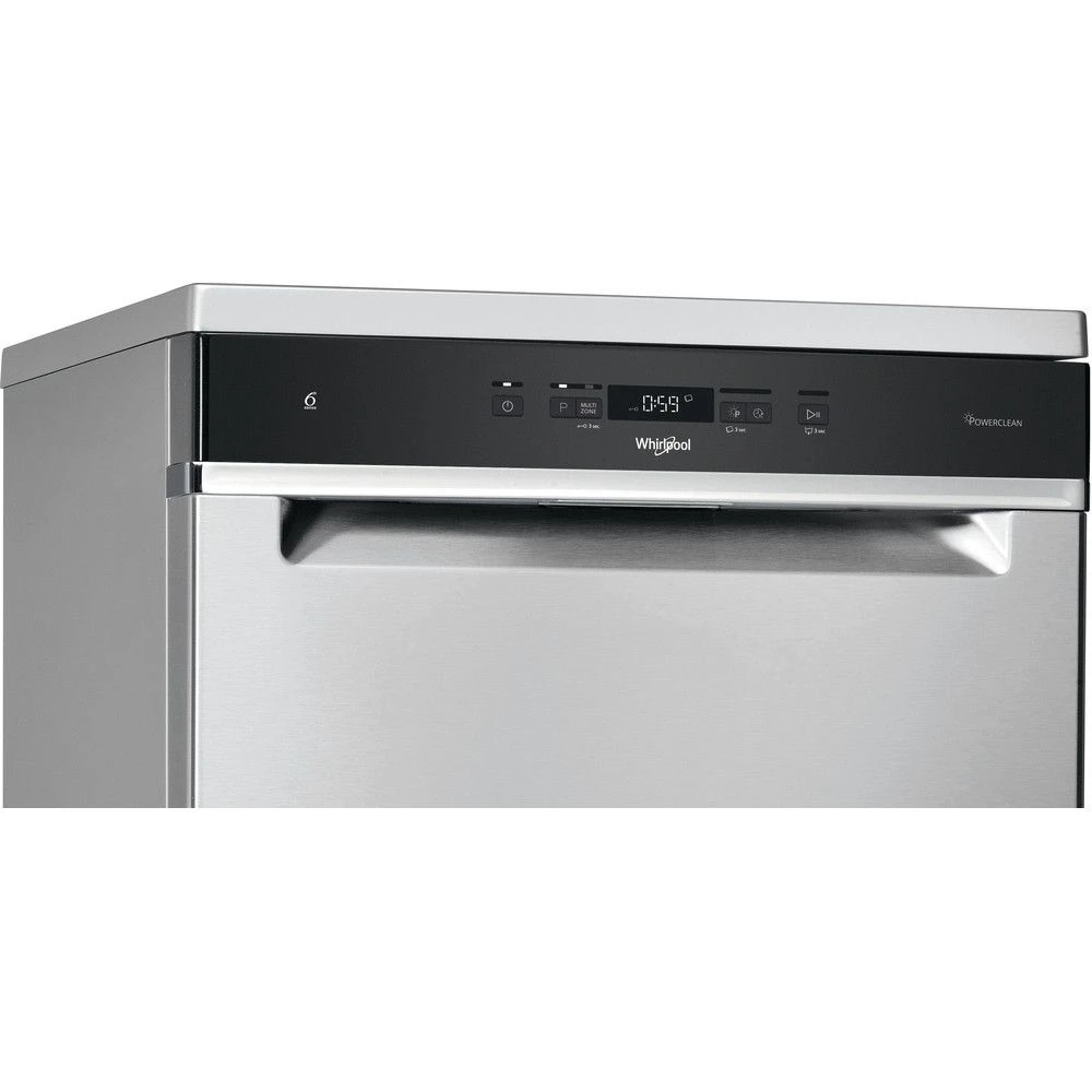 Whirlpool WFC3C33PFXUK, 14 Place Dishwasher, Inox W/ Cutlery Tray - Image 3