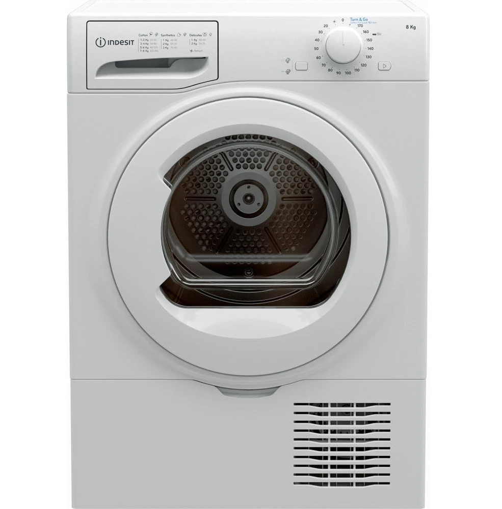 Indesit I2D81WUK, 8KG, Condenser Tumble Dryer, White