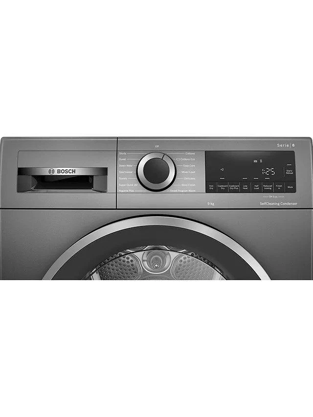 Bosch Serie 6 WQG245R9GB, 9KG, Heat Pump Tumble Dryer, Graphite - Image 4