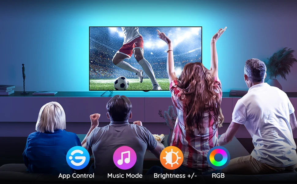 Govee H61790A1OFUKRGB Bluetooth LED Backlight For TVs 46-60 Inches - Image 7