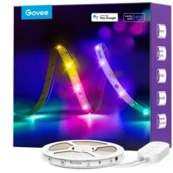 Govee H618A2D1OFUK, RGBIC WiFi Bluetooth LED Strip Lights (5M)