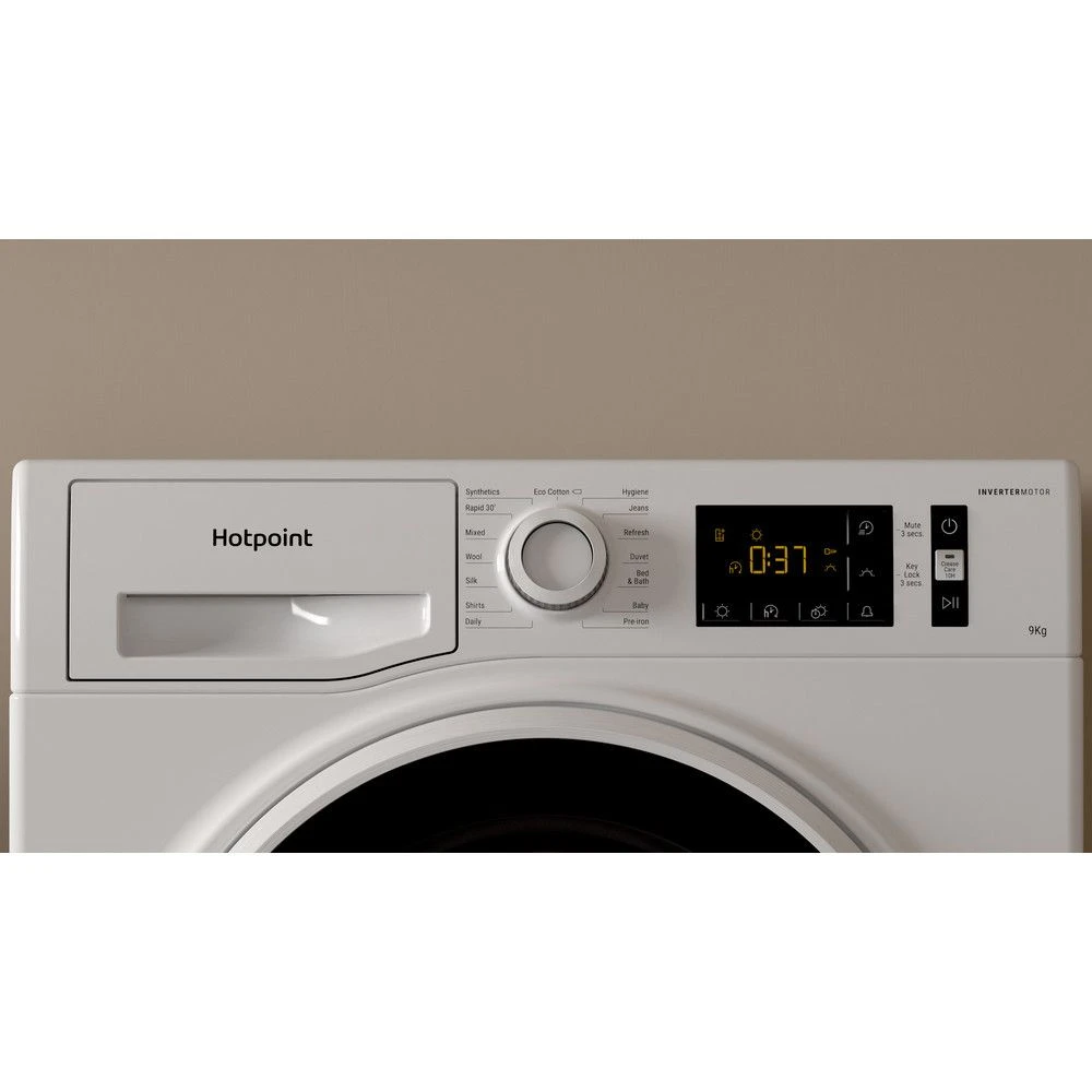 Hotpoint H3D91WBUK, 9KG, Sensor Condenser Dryer, White - Image 3
