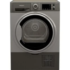 Hotpoint H3D91GSUK, 9KG, Condenser Tumble Dryer, Graphite