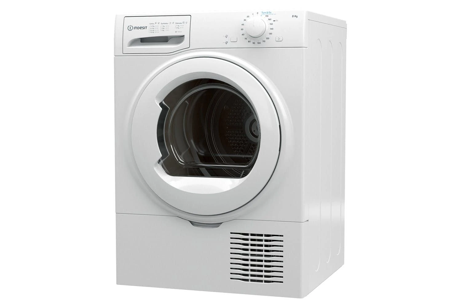 Indesit I2D81WUK, 8KG, Condenser Tumble Dryer, White - Image 2