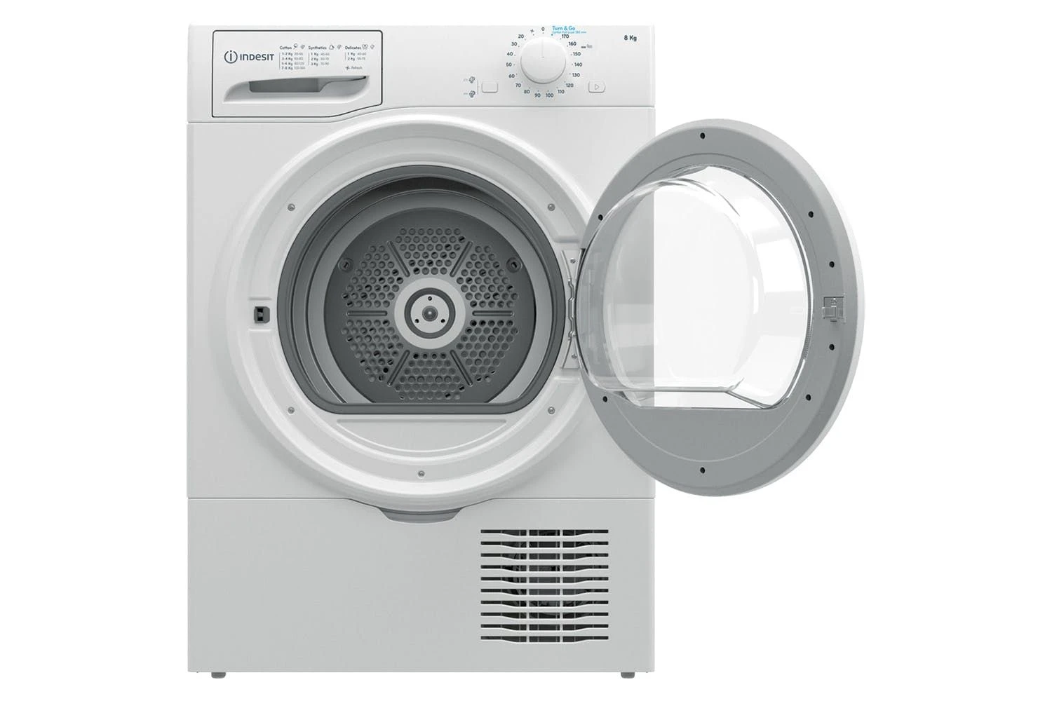 Indesit I2D81WUK, 8KG, Condenser Tumble Dryer, White - Image 3