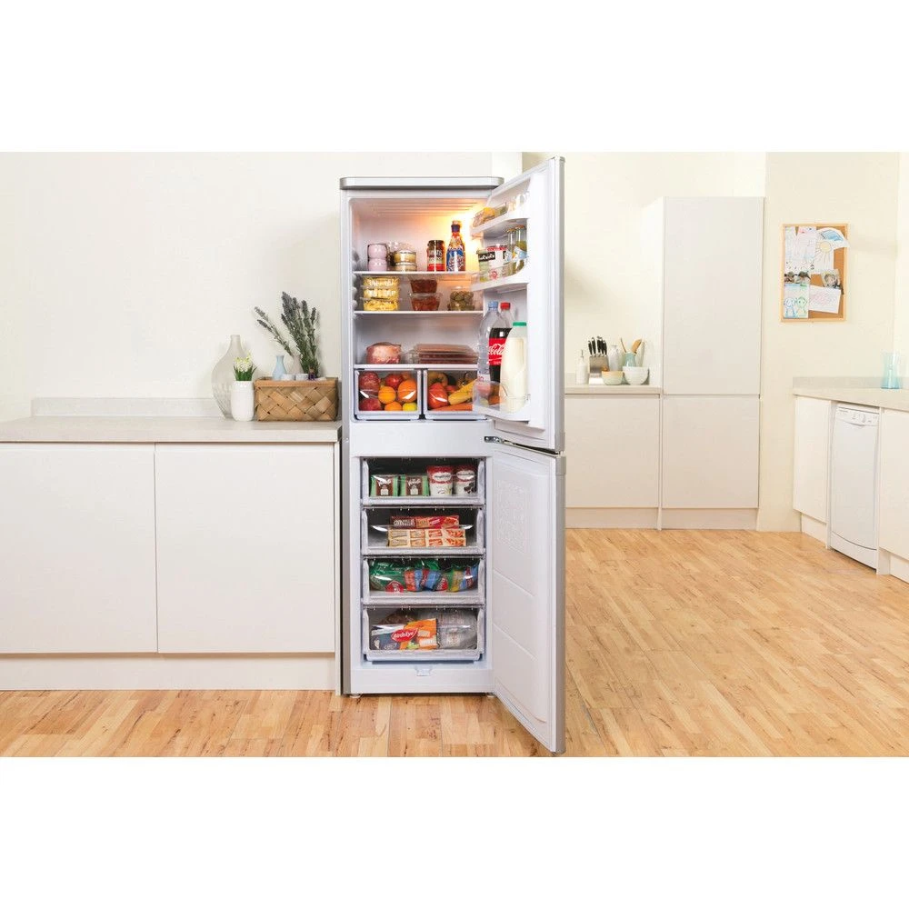 Indesit IBD5517S1, 174 X 55cm, 50/50 Fridge Freezer, Silver - Image 14