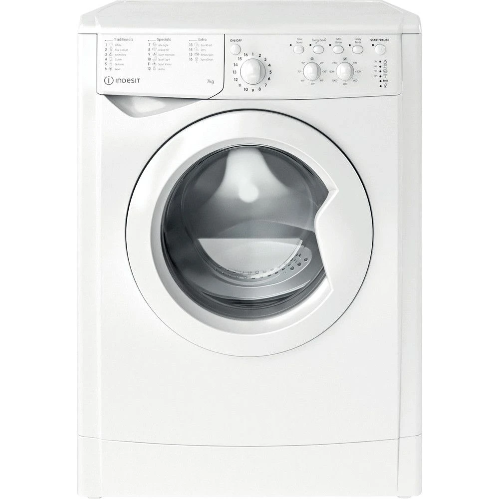 Indesit IWC71453WUKN, 7KG, 1400rpm, Washing Machine, White