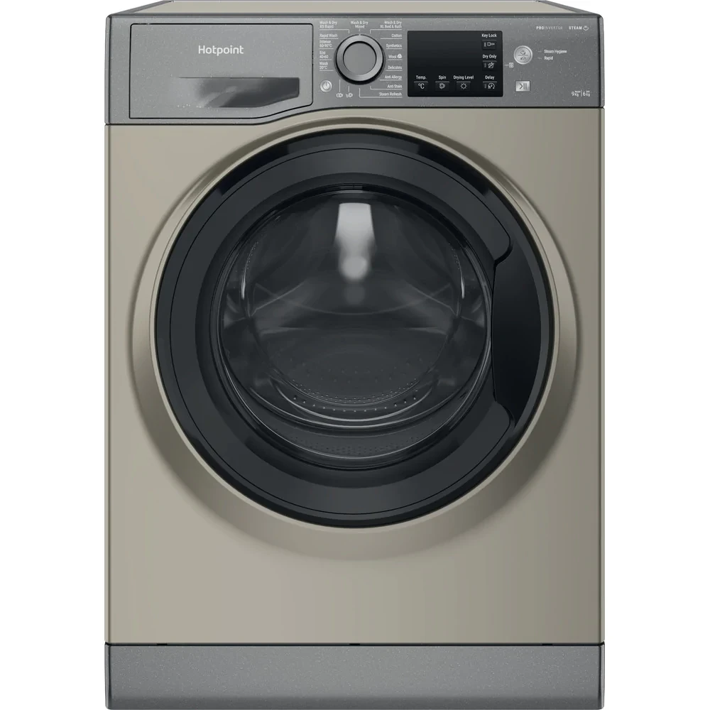 Hotpoint NDB9635GKUK, 9KG/6KG, 1400rpm, Washer Dryer, Graphite
