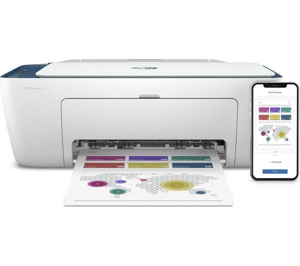 HP 26K68B, DeskJet 2721e, All-in-One Wireless InkJet Printer Incl. 2 Months HP Instant Ink - Image 3