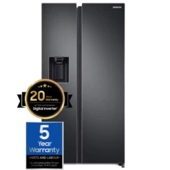 Samsung Series 7 RS68A8530B1, American-Style Fridge Freezer, Black Steel