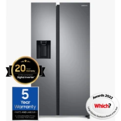 Samsung RS68A8820S9, 8 Series, American Style Fridge Freezer, Matt Stainless Steel