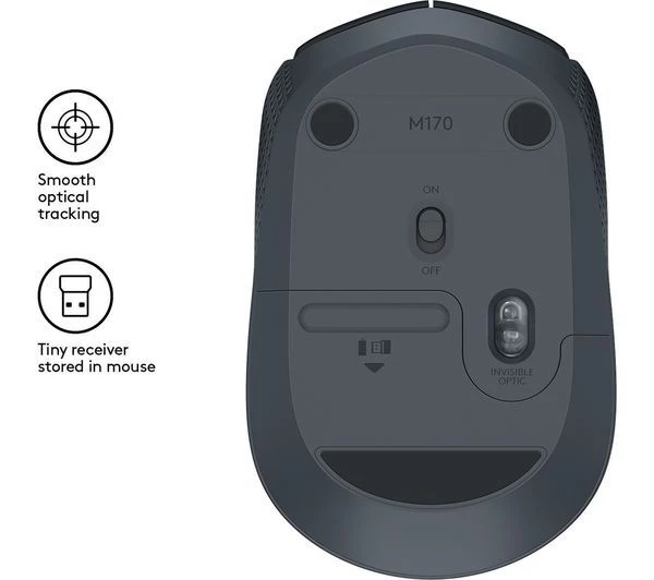Logitech M171, Wireless Optical Mouse, Black - Image 5